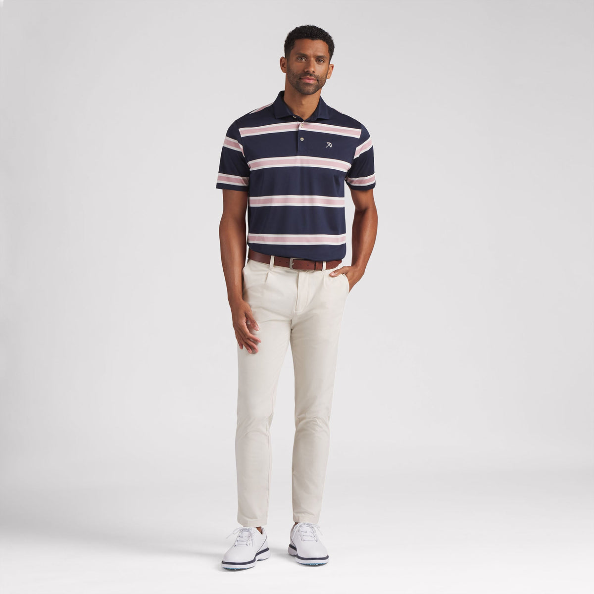 AP Pique Stripe Golf Polo / Puma Golf Hot Sale
