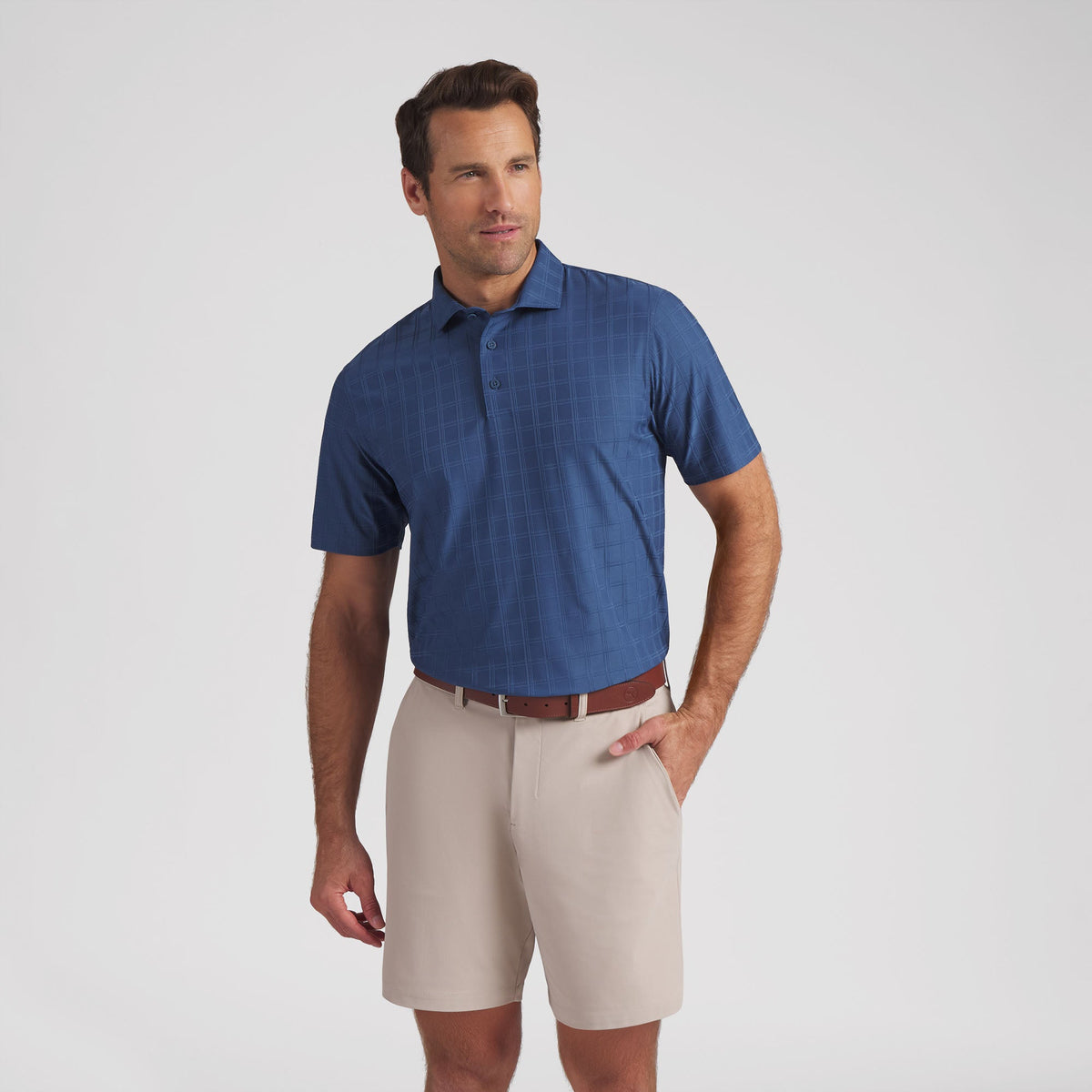 MATTR Plaid BN Golf Polo / Puma Golf Discount