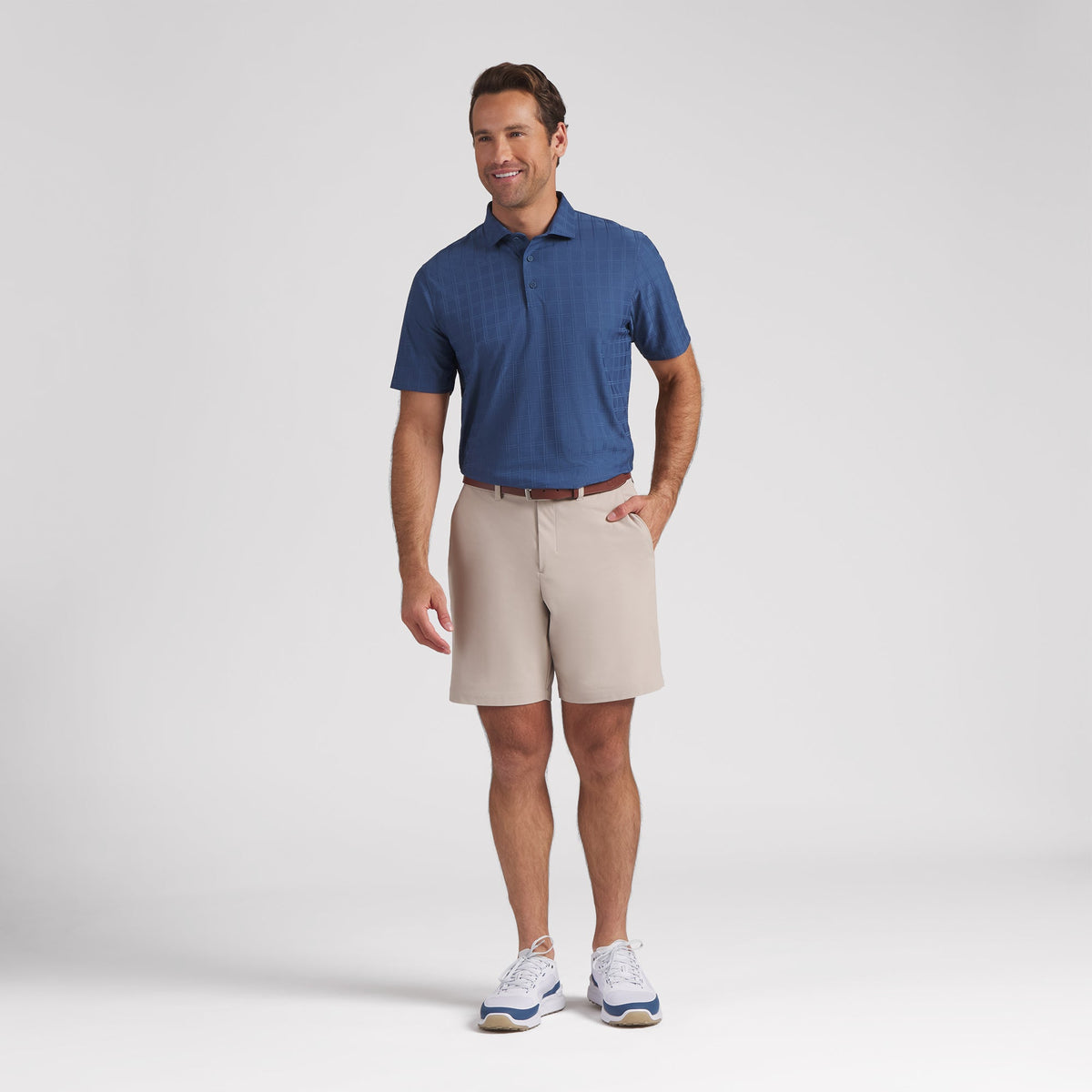 MATTR Plaid BN Golf Polo / Puma Golf Discount
