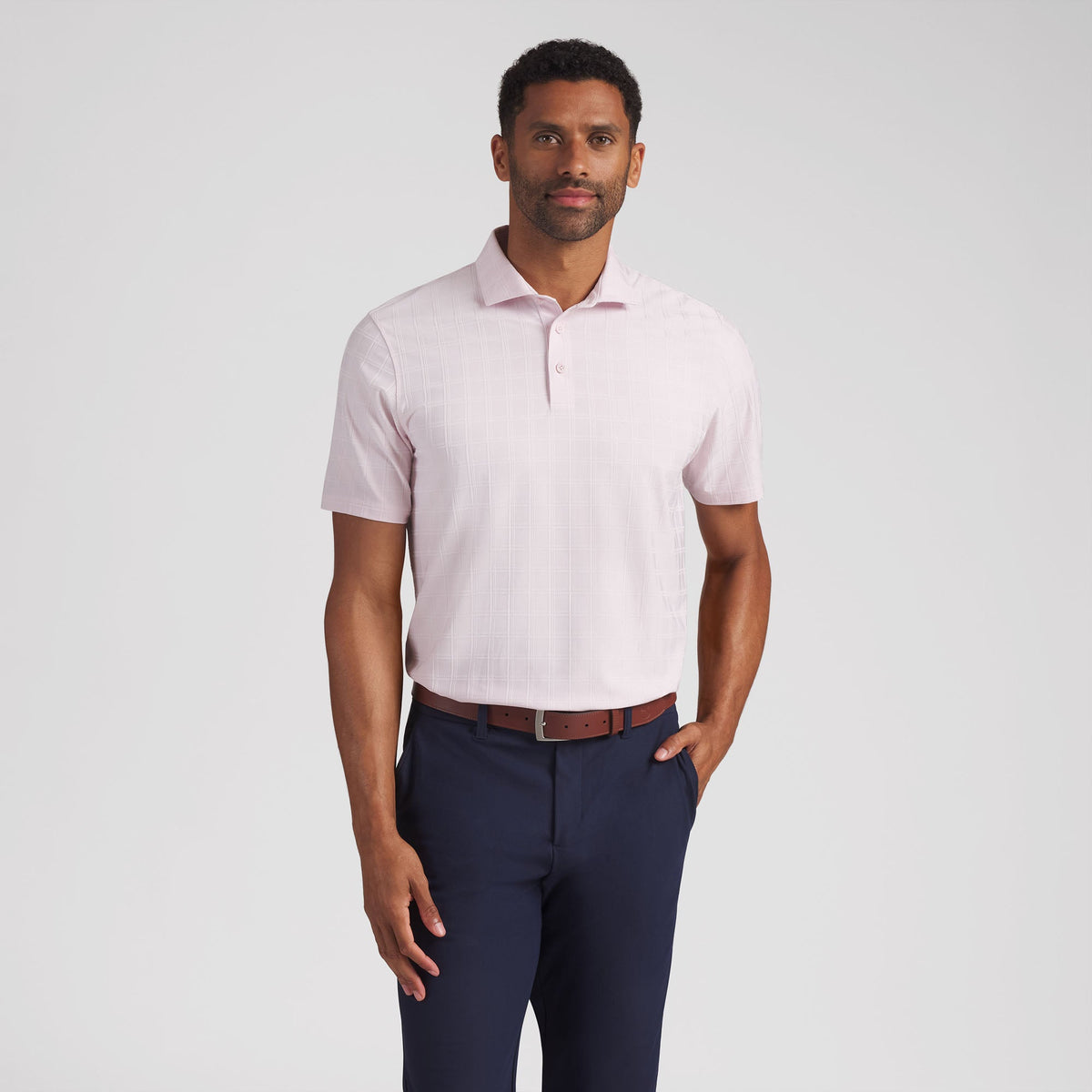 MATTR Plaid BN Golf Polo / Puma Golf Discount