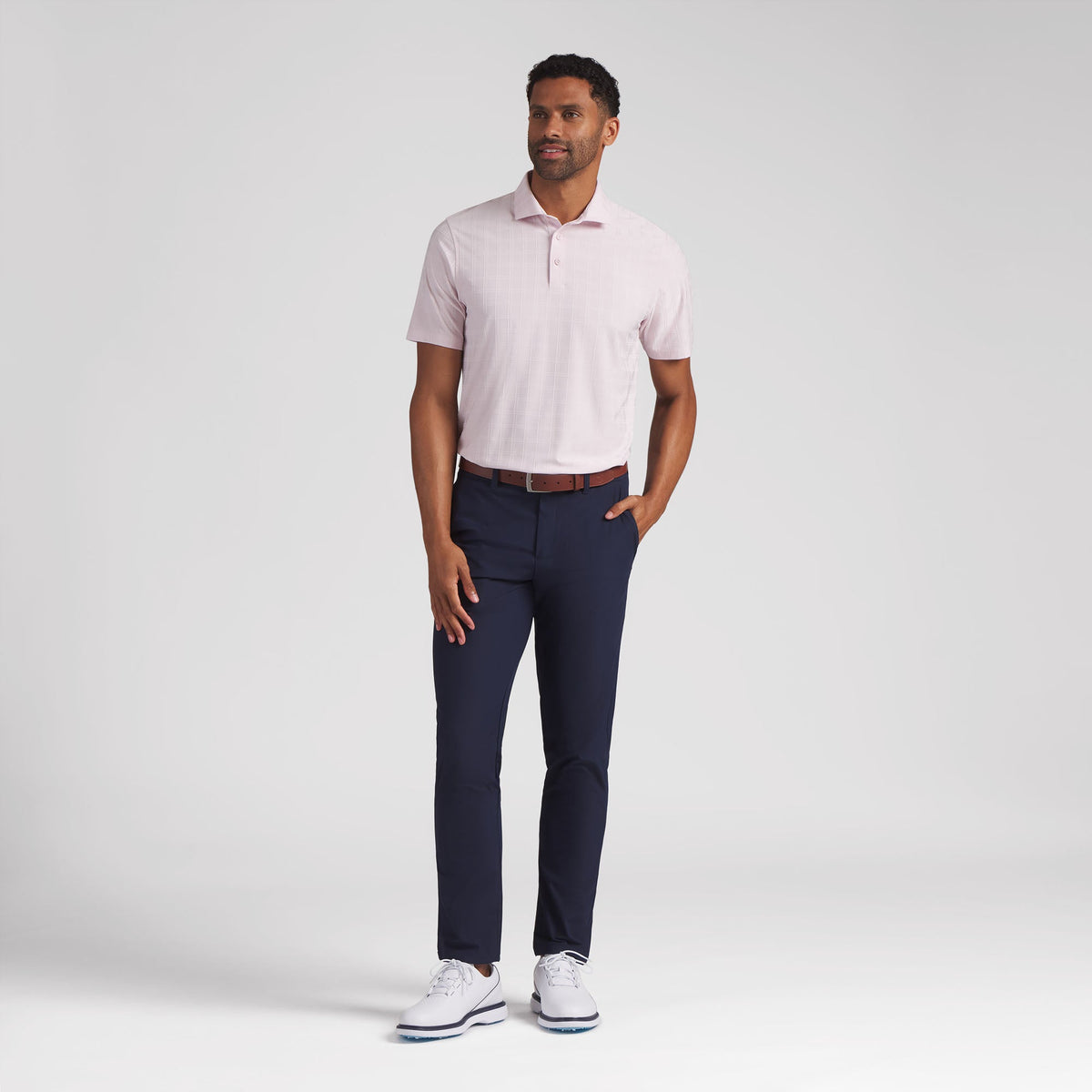 MATTR Plaid BN Golf Polo / Puma Golf Discount