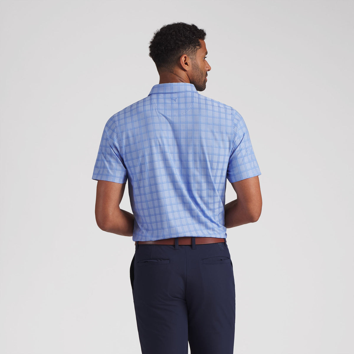 MATTR Plaid BN Golf Polo / Puma Golf Discount