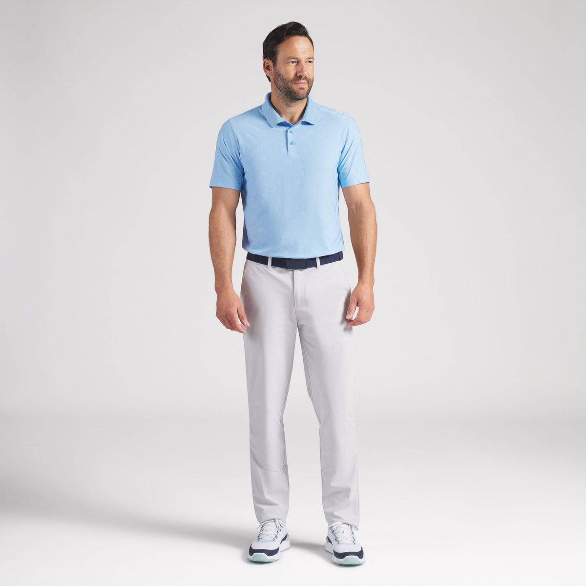 MATTR Check Jacquard BN Golf Polo / Puma Golf Premium