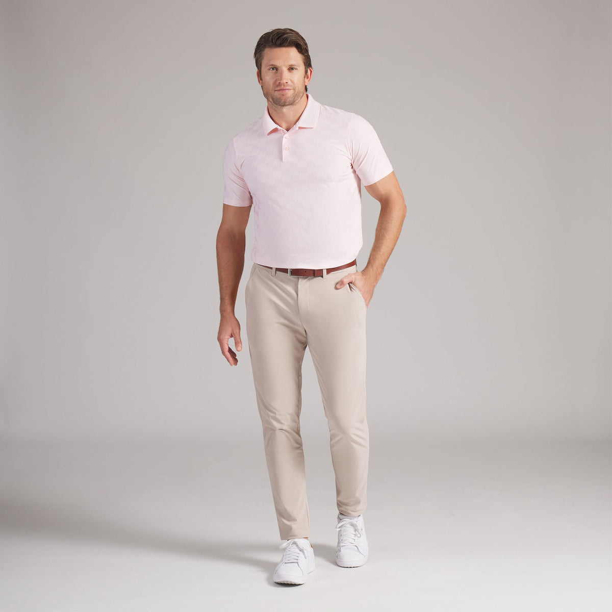 MATTR Check Jacquard BN Golf Polo / Puma Golf Premium