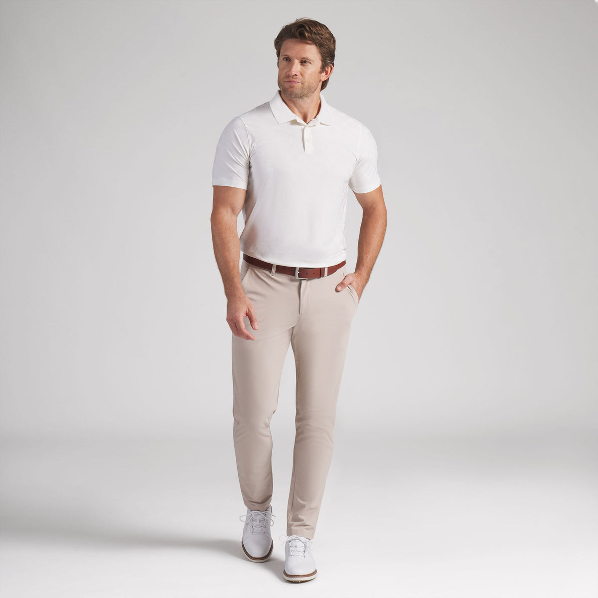 MATTR Check Jacquard BN Golf Polo / Puma Golf Premium