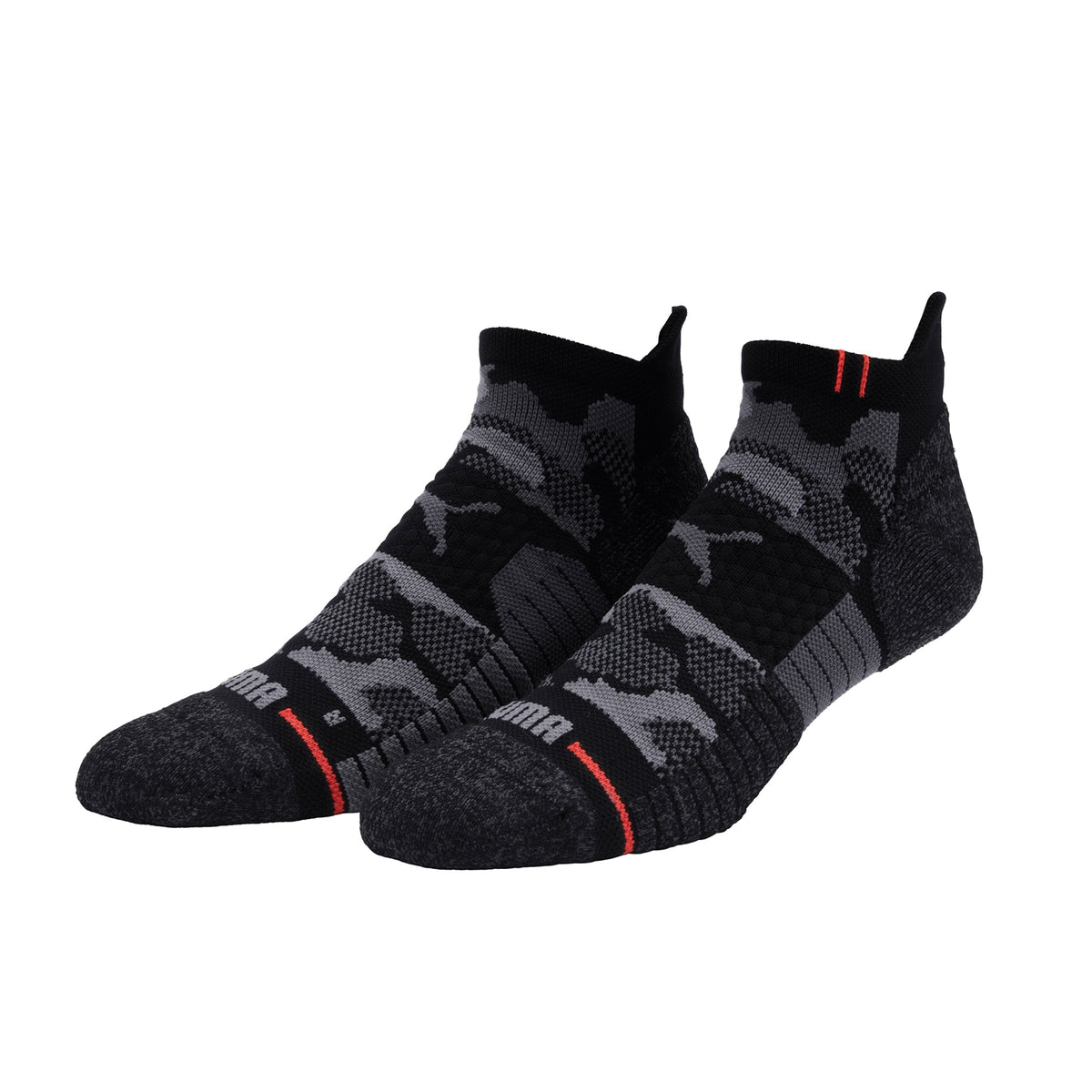 Black / Fiery Red,S