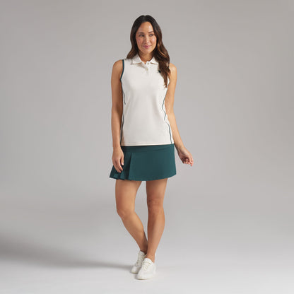 Women's AP Modalon Piped Sleeveless Golf Polo / Puma Golf Value