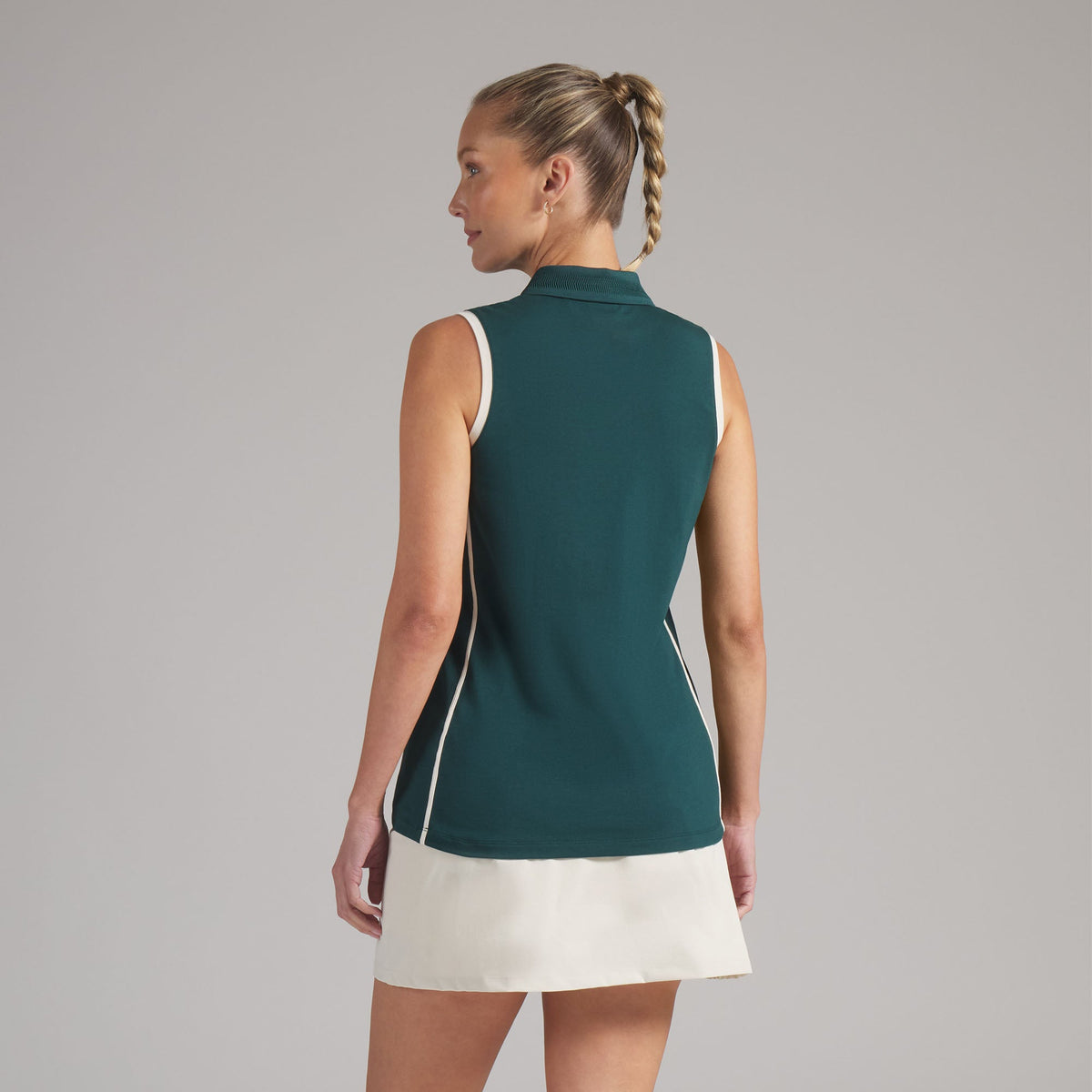 Women's AP Modalon Piped Sleeveless Golf Polo / Puma Golf Value