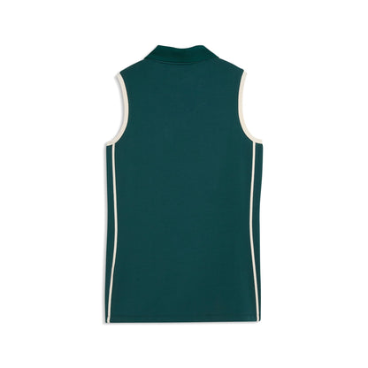 Women's AP Modalon Piped Sleeveless Golf Polo / Puma Golf Value