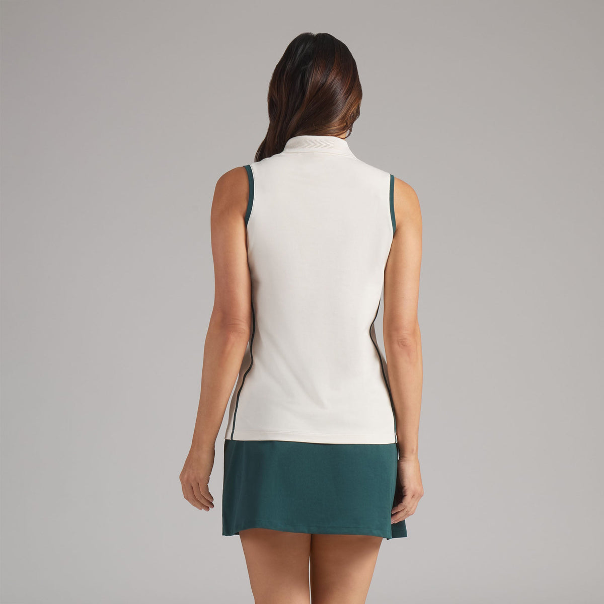 Women's AP Modalon Piped Sleeveless Golf Polo / Puma Golf Value