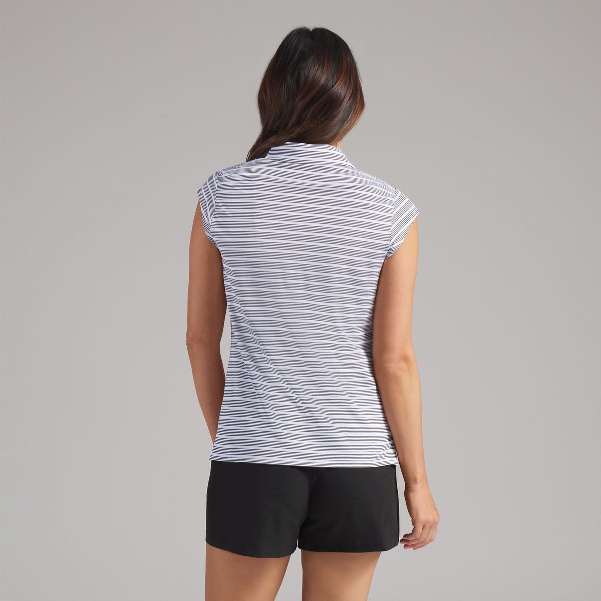 Women's Pique YD Stripe Cap Sleeve Golf Polo / Puma Golf Premium