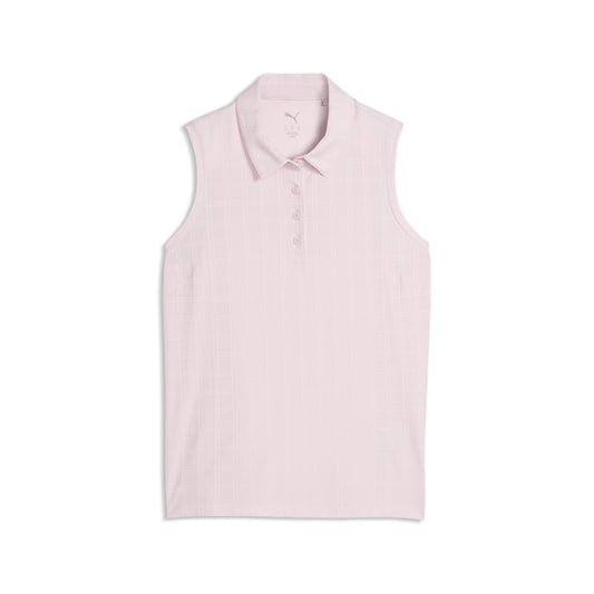 Women's Plaid Knit Sleeveless Golf Polo / Puma Golf Best Seller