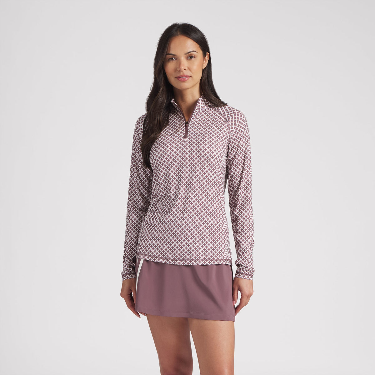 Women's UV Club Print Golf 1/4 Zip / Puma Golf Exclusive