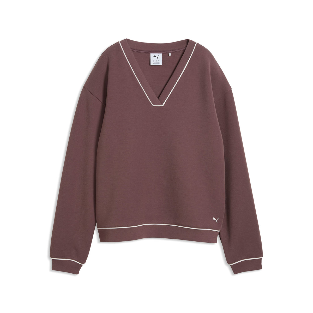 Women's CLOUDSPUN Fleece V-Neck Golf Sweater / Puma Golf Featured
