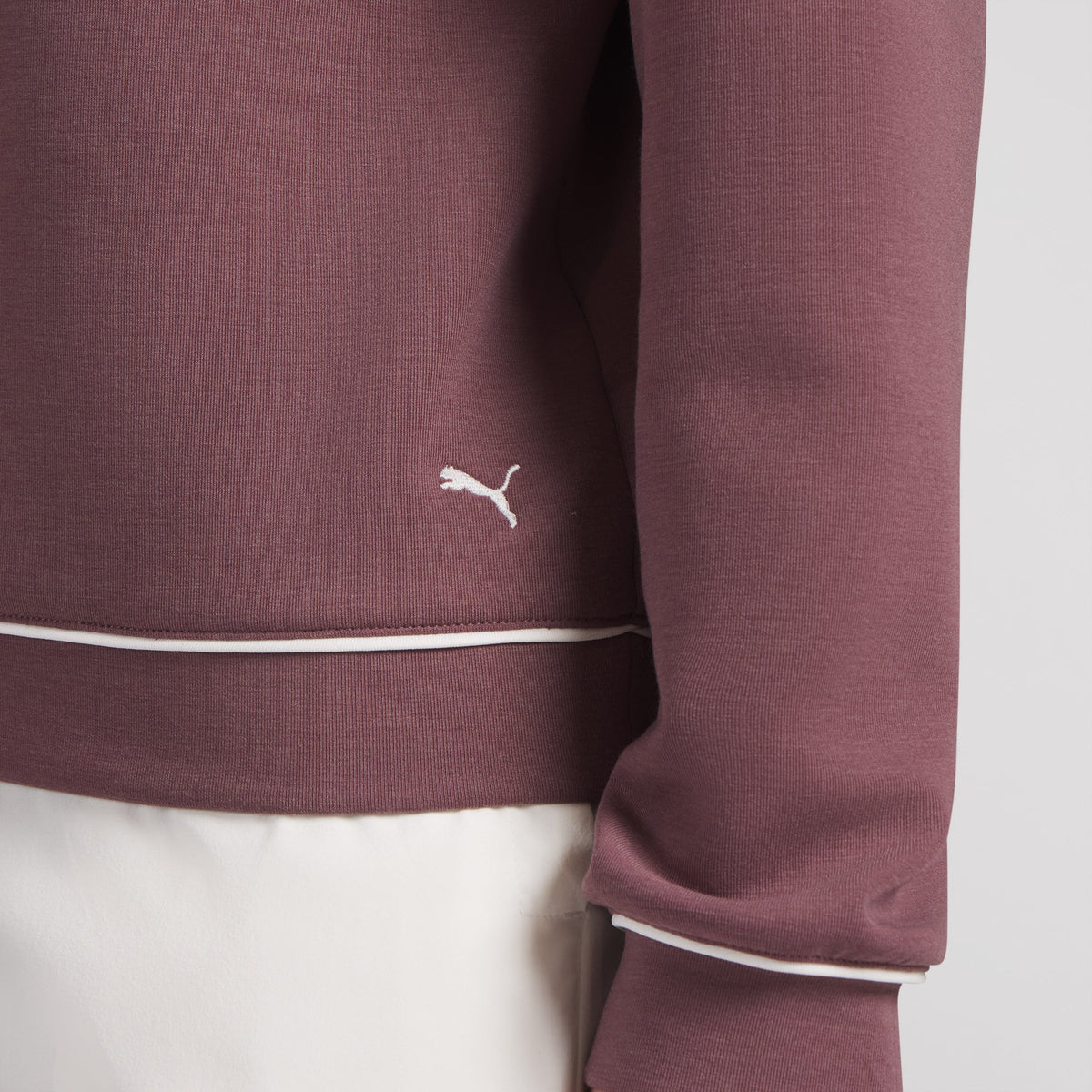 Women's CLOUDSPUN Fleece V-Neck Golf Sweater / Puma Golf Featured