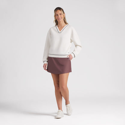 Women's CLOUDSPUN Fleece V-Neck Golf Sweater / Puma Golf Featured