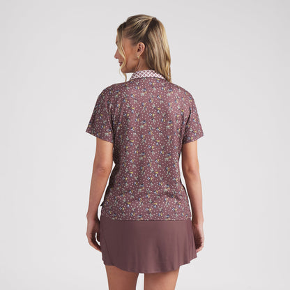 Women's Ezra Printed Golf Polo / Puma Golf Recommended