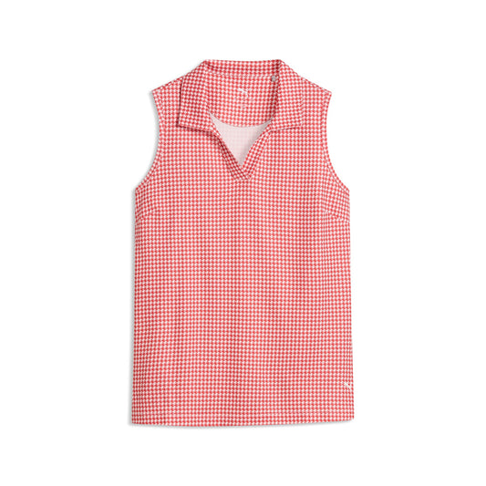 Women's CLOUDSPUN Mono Check Sleeveless Golf Polo / Puma Golf Exclusive