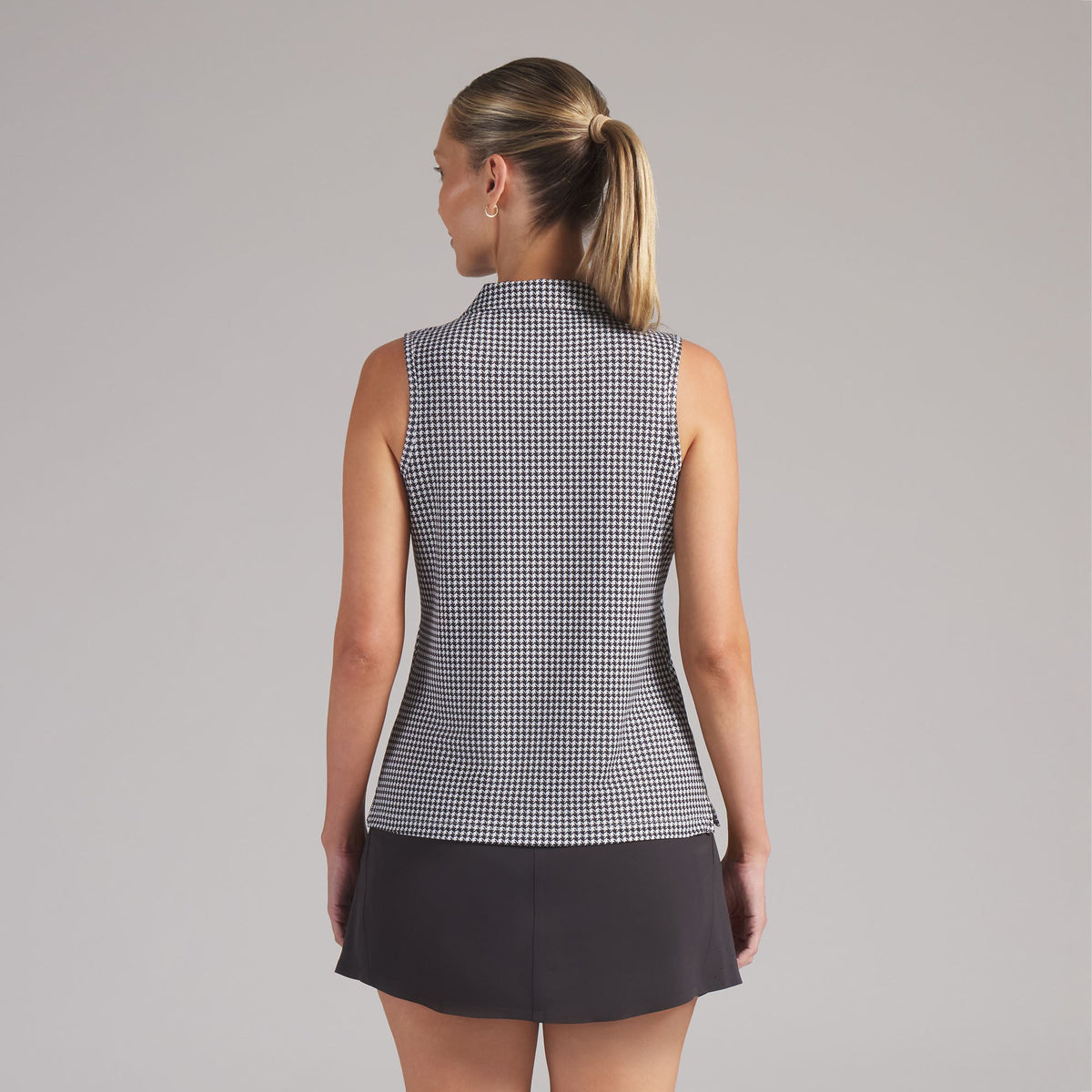 Women's CLOUDSPUN Mono Check Sleeveless Golf Polo / Puma Golf Exclusive