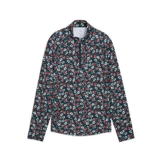 Women's YouV Floral Burst Golf 1/4 Zip / Puma Golf Trusted