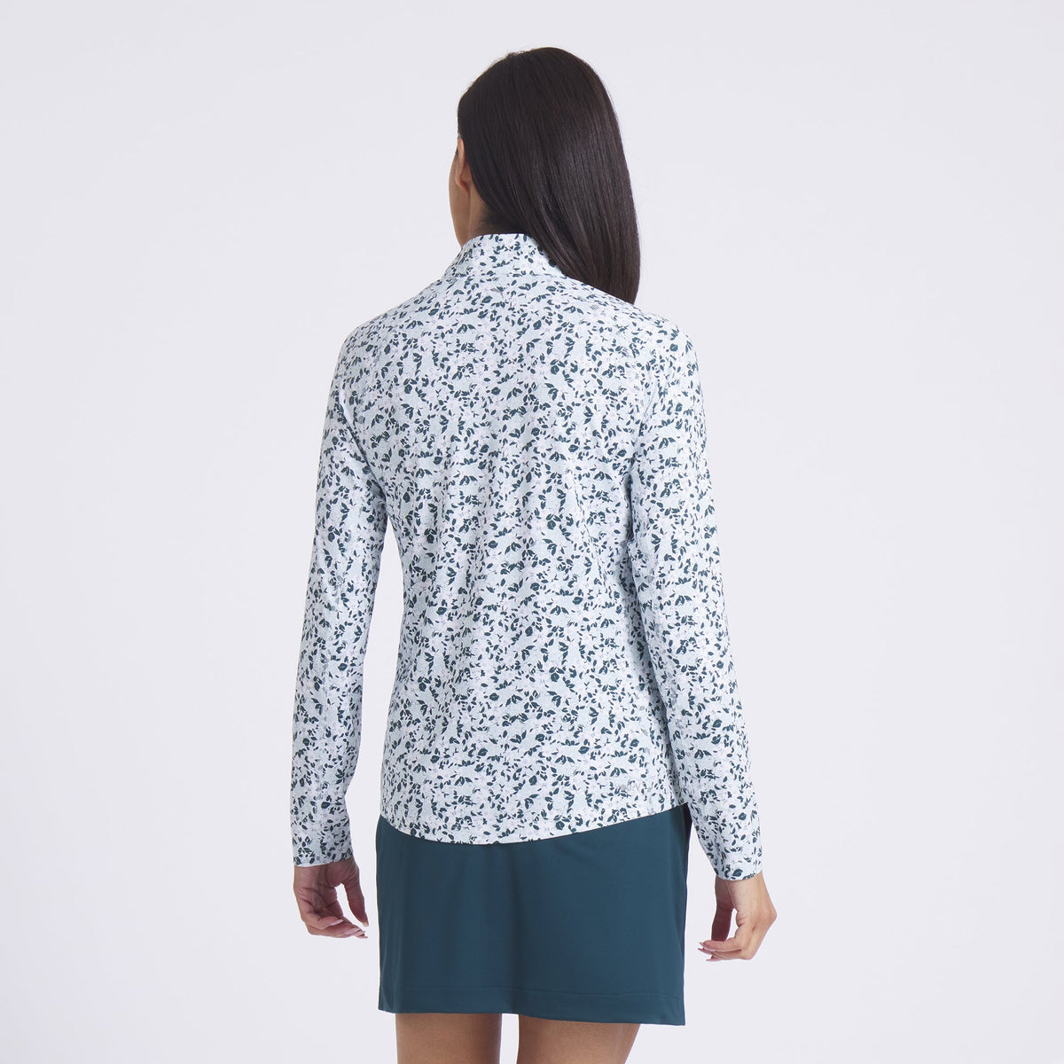 Women's YouV Floral Burst Golf 1/4 Zip / Puma Golf Trusted