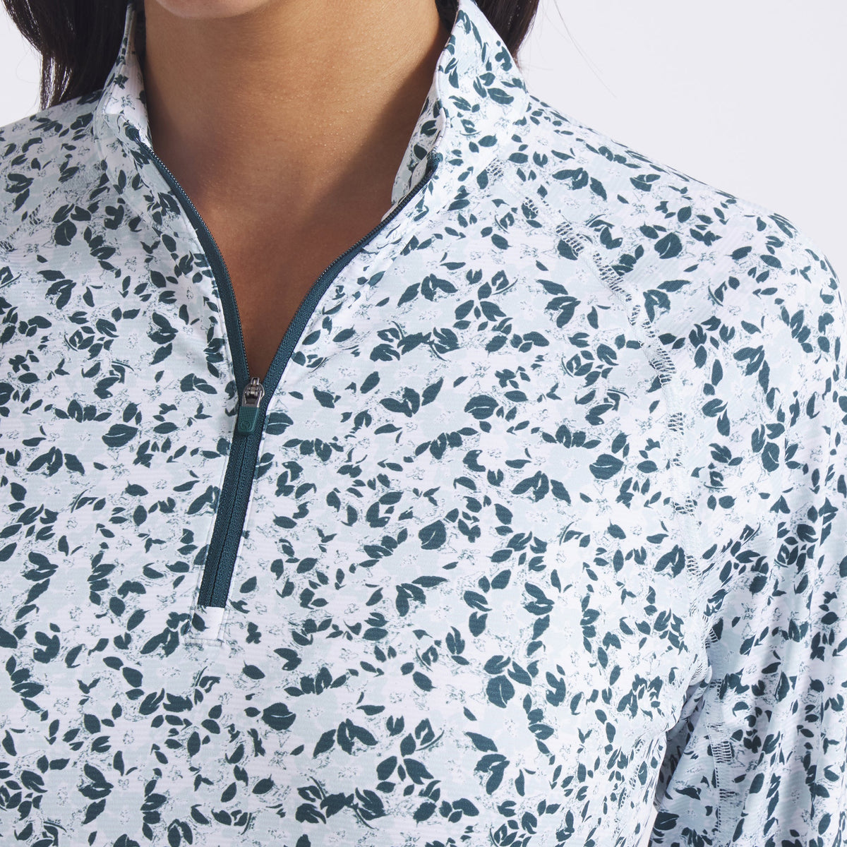 Women's YouV Floral Burst Golf 1/4 Zip / Puma Golf Trusted