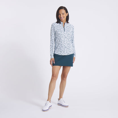 Women's YouV Floral Burst Golf 1/4 Zip / Puma Golf Trusted