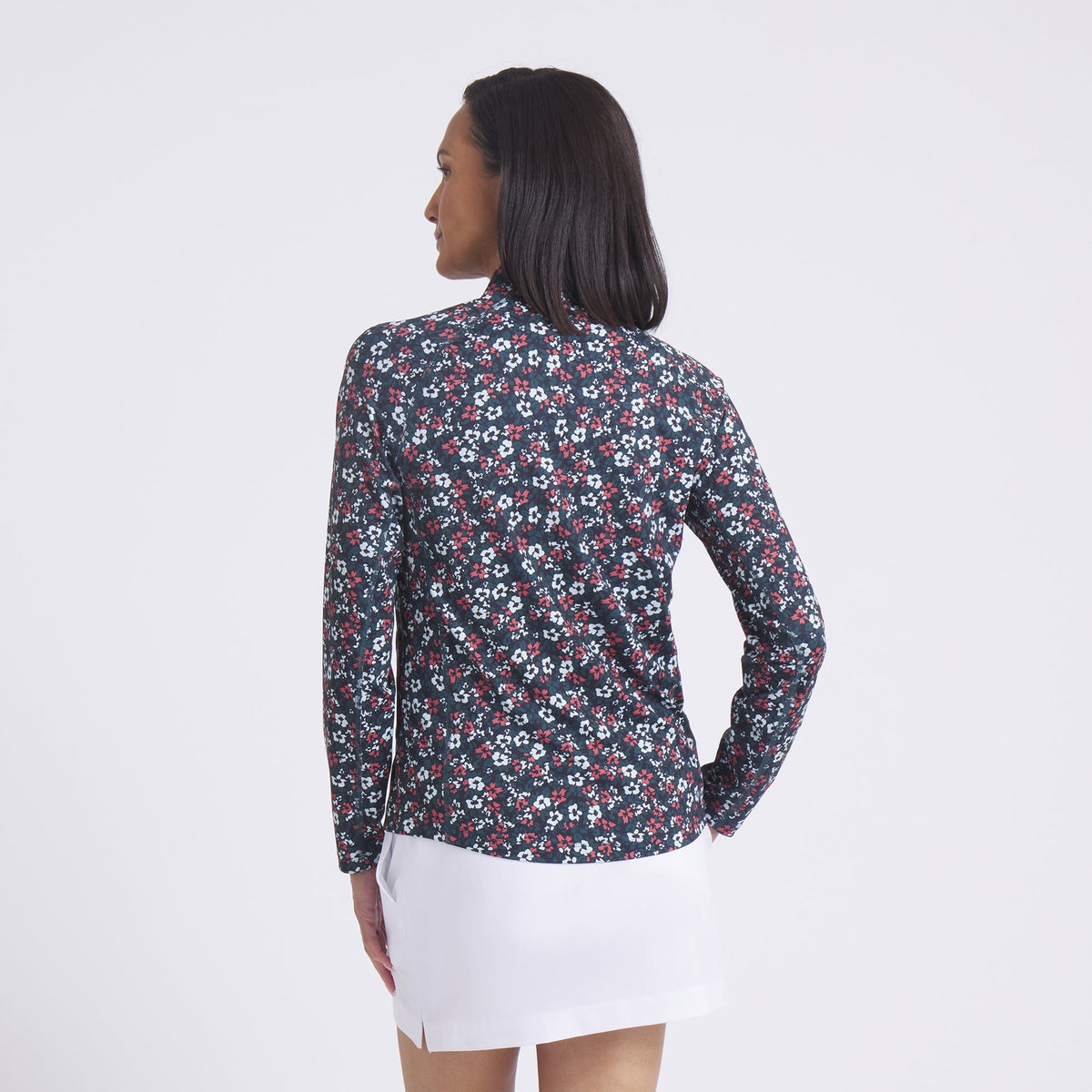 Women's YouV Floral Burst Golf 1/4 Zip / Puma Golf Trusted