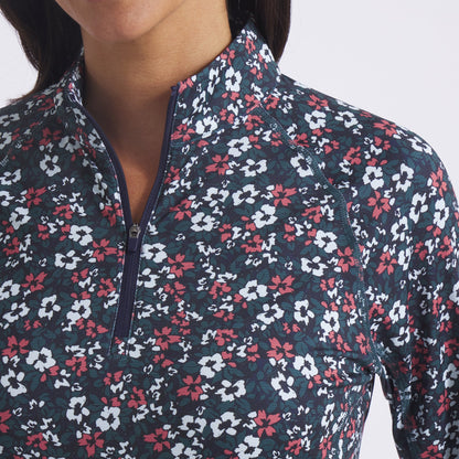 Women's YouV Floral Burst Golf 1/4 Zip / Puma Golf Trusted