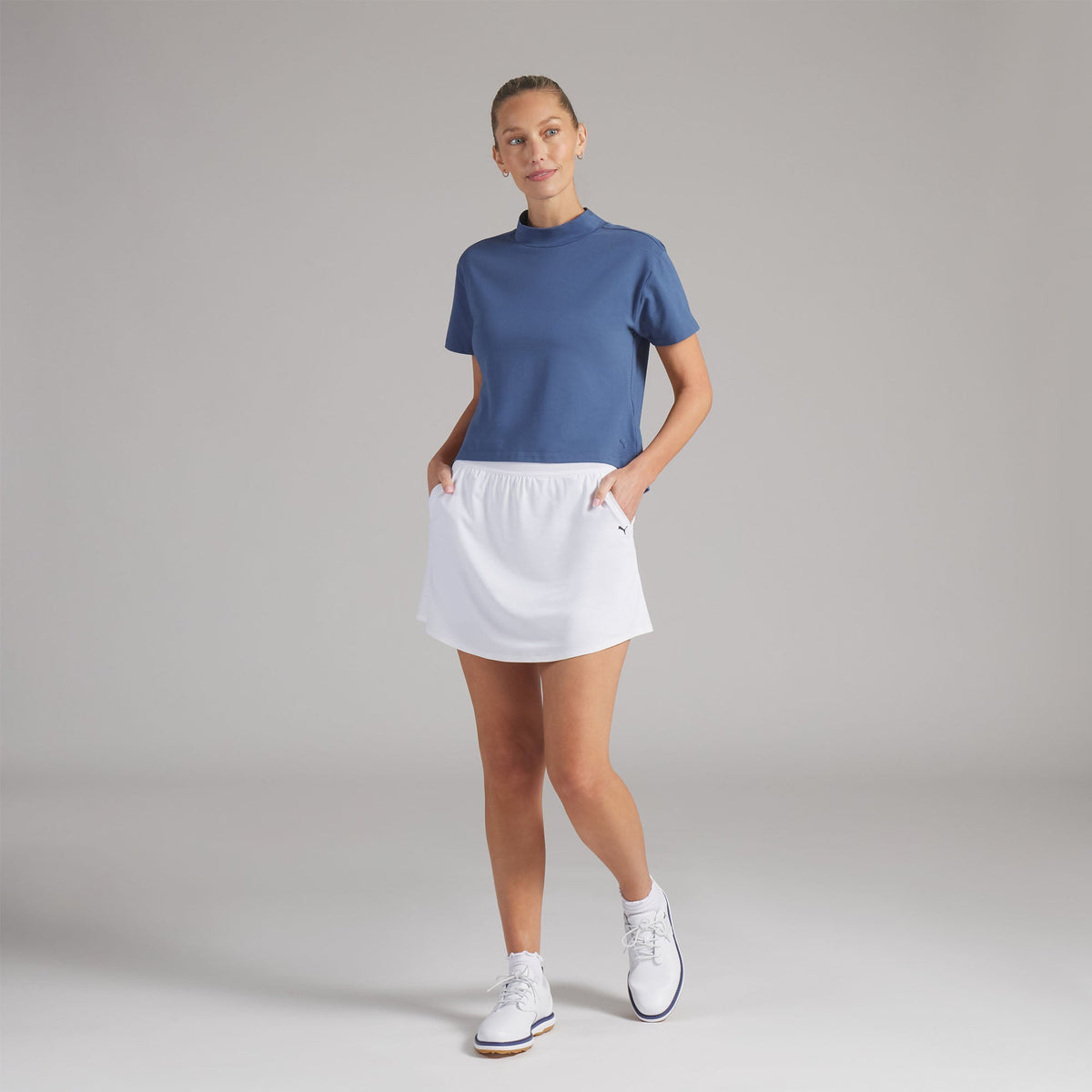 Women's Charlotte Modalon Mock Neck Golf Polo / Puma Golf Discount