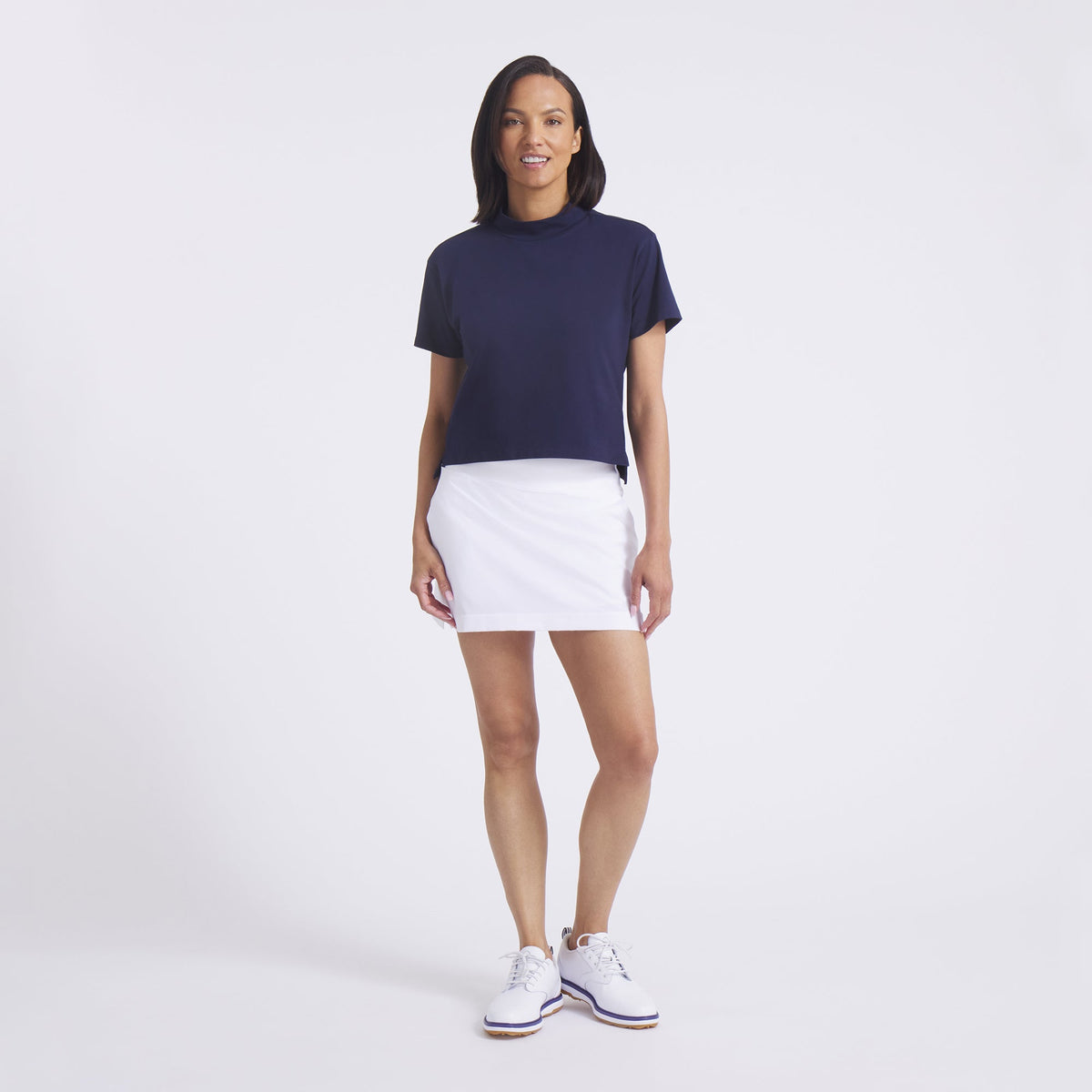 Women's Charlotte Modalon Mock Neck Golf Polo / Puma Golf Discount