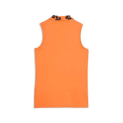 Women's Modalon Floral Rib Sleeveless Golf Polo / Puma Golf Quality
