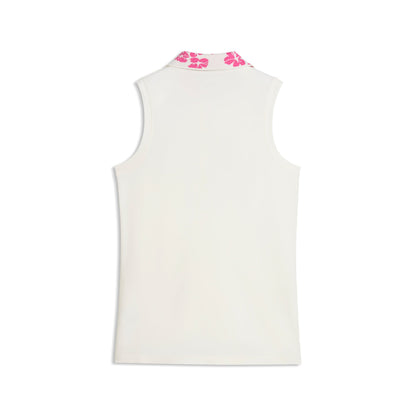 Women's Modalon Floral Rib Sleeveless Golf Polo / Puma Golf Quality