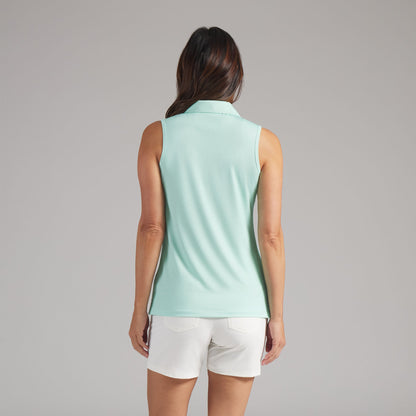 Women's Birdseye Sleeveless Golf Polo / Puma Golf Special Offer