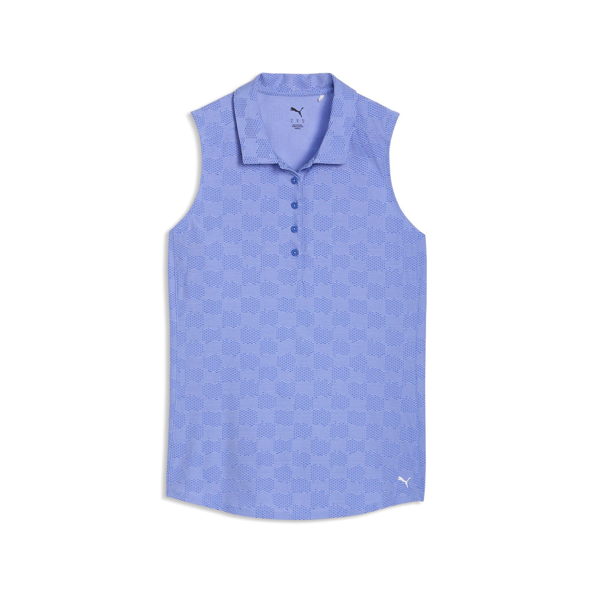 Women's Check Jacquard Sleeveless Golf Polo / Puma Golf Top Pick