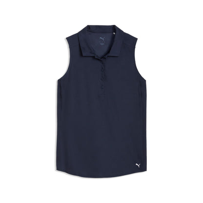 Women's Check Jacquard Sleeveless Golf Polo / Puma Golf Top Pick