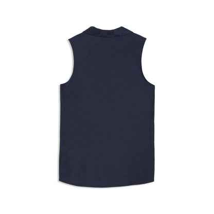 Women's Check Jacquard Sleeveless Golf Polo / Puma Golf Top Pick