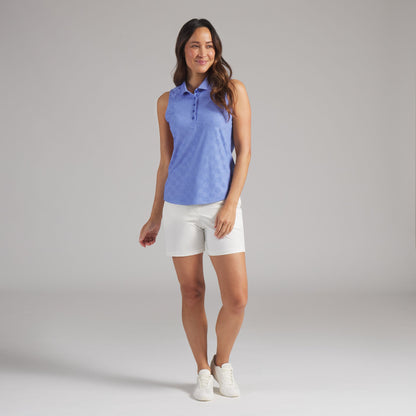 Women's Check Jacquard Sleeveless Golf Polo / Puma Golf Top Pick