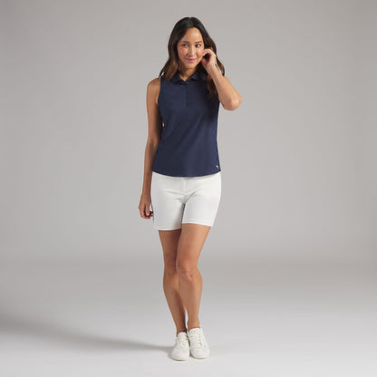 Women's Check Jacquard Sleeveless Golf Polo / Puma Golf Top Pick