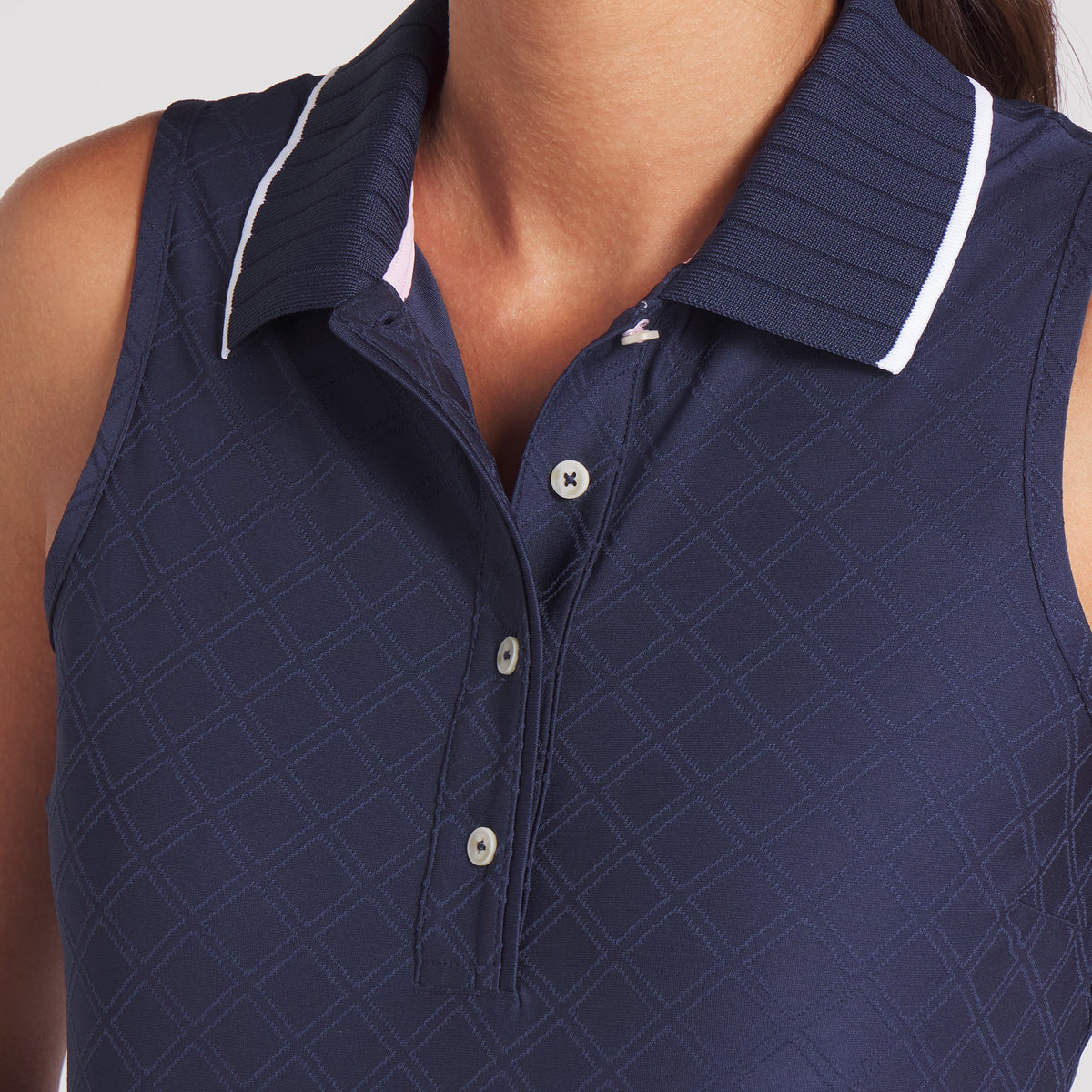 Women's AP Jacquard Sleeveless Golf Polo / Puma Golf Recommended