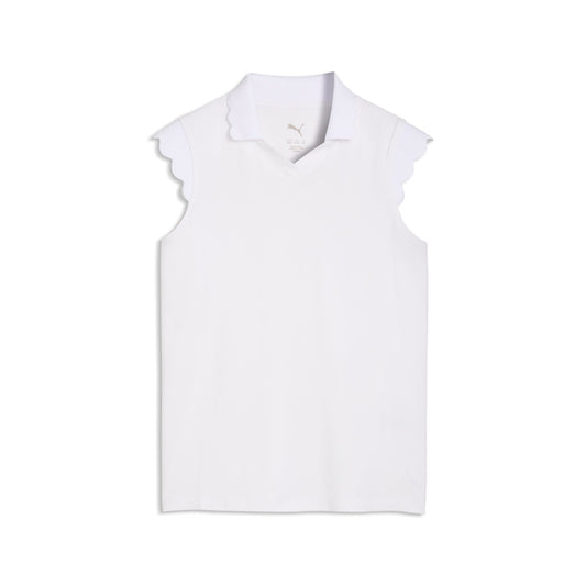 Girl's CLOUDSPUN Scallop Sleeve Golf Polo / Puma Golf Customer Favorite