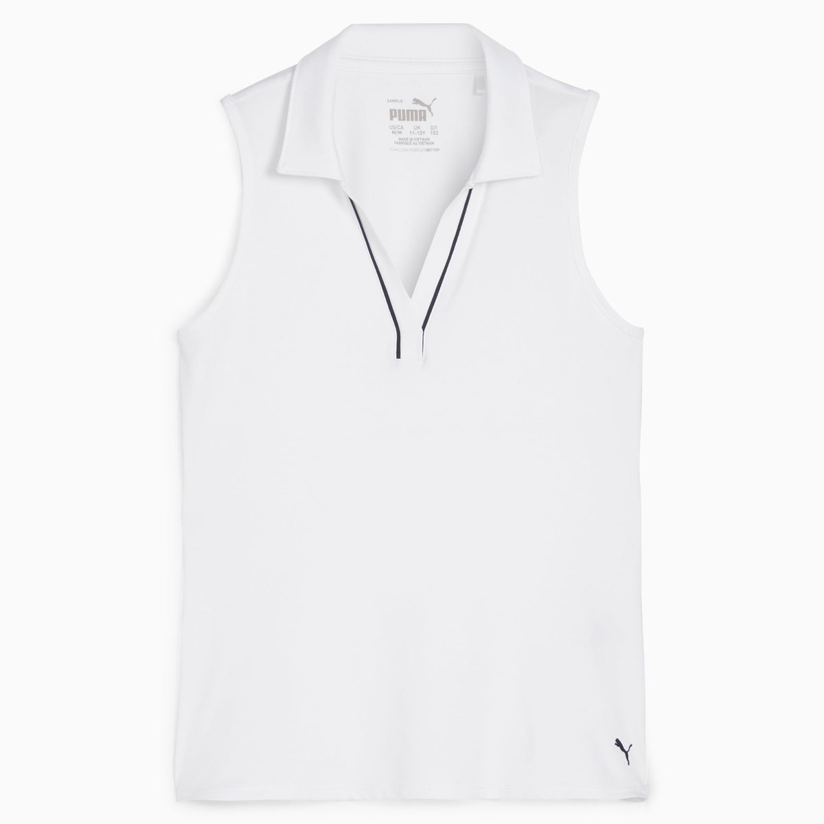 Girl's CLOUDSPUN Piped Sleeveless Golf Polo / Puma Golf Everyday