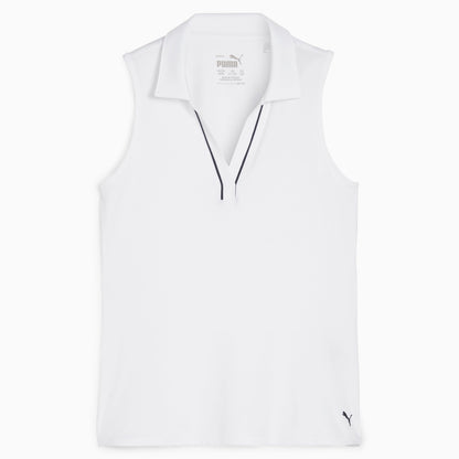 Girl's CLOUDSPUN Piped Sleeveless Golf Polo / Puma Golf Everyday