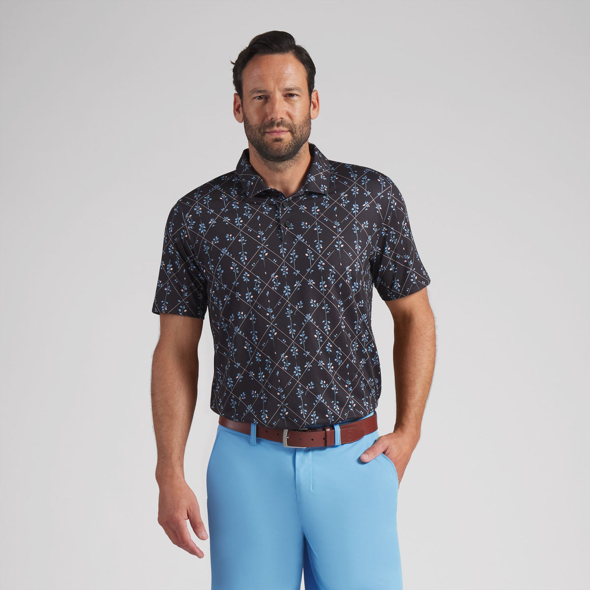 CLOUDSPUN Argyle Bloom BN Golf Polo / Puma Golf Top Pick