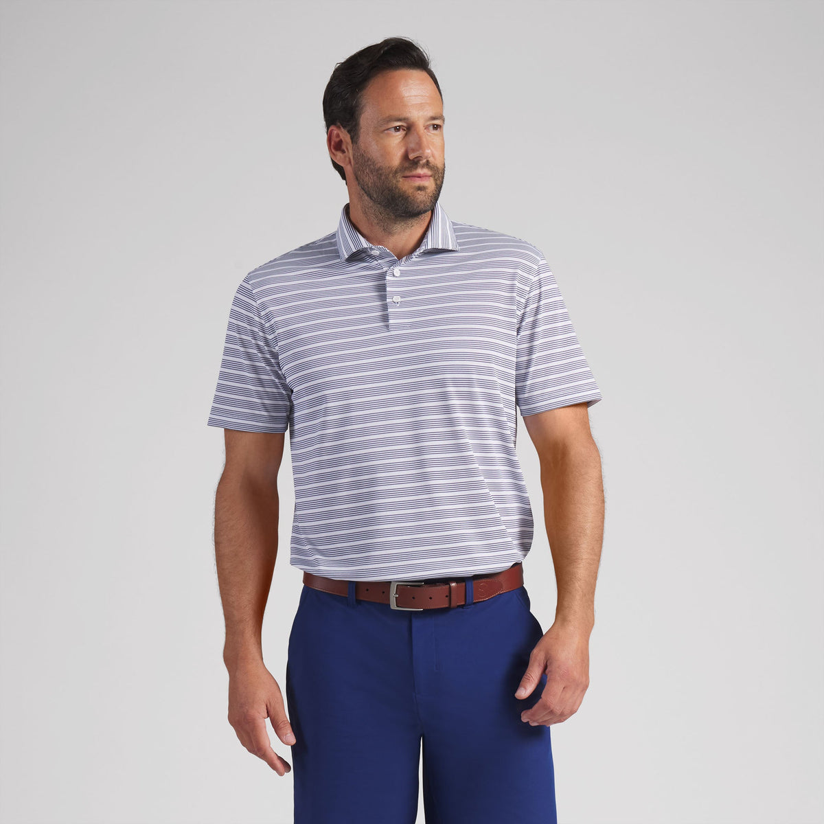 Clubhouse Stripe Golf Polo / Puma Golf Featured