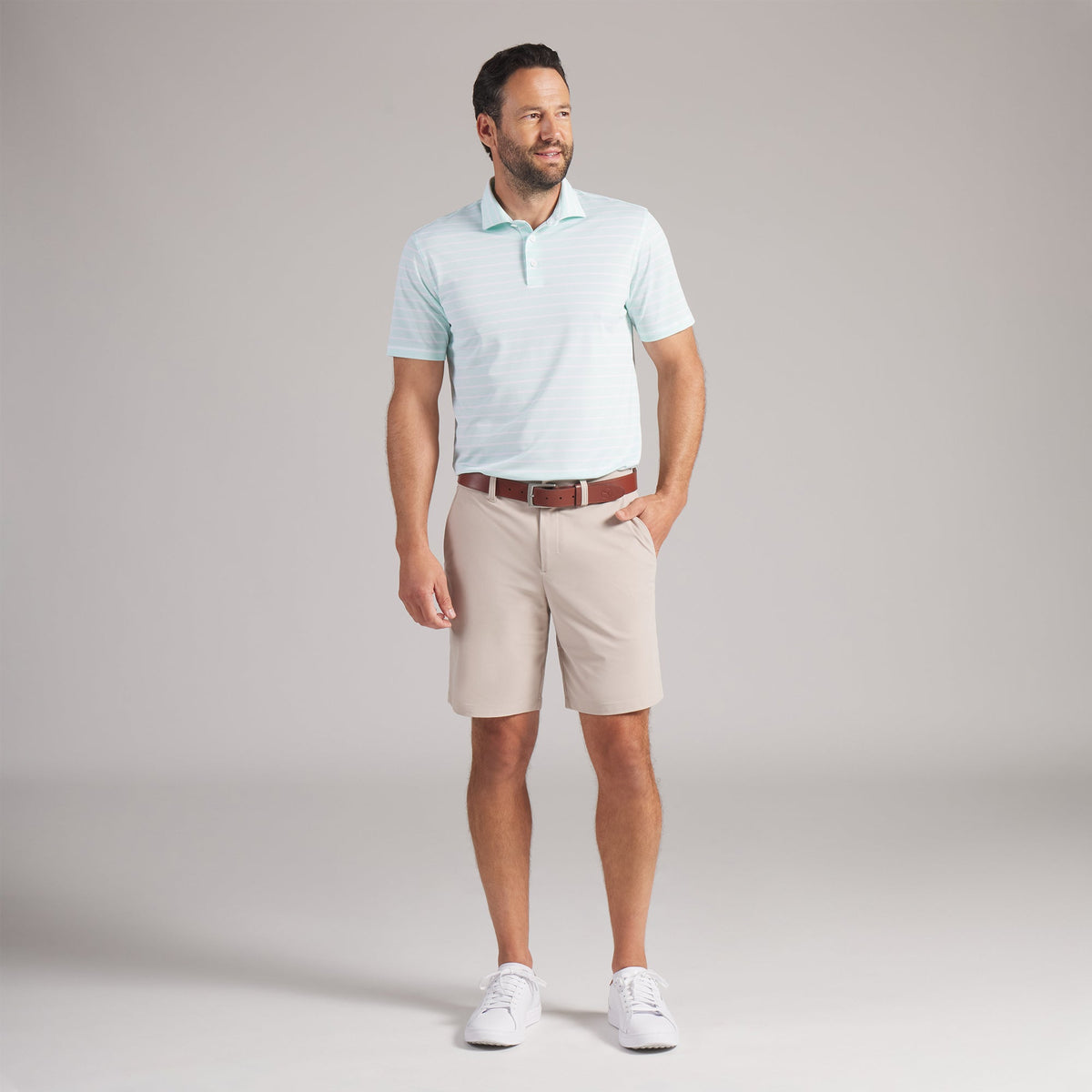 Clubhouse Stripe Golf Polo / Puma Golf Featured