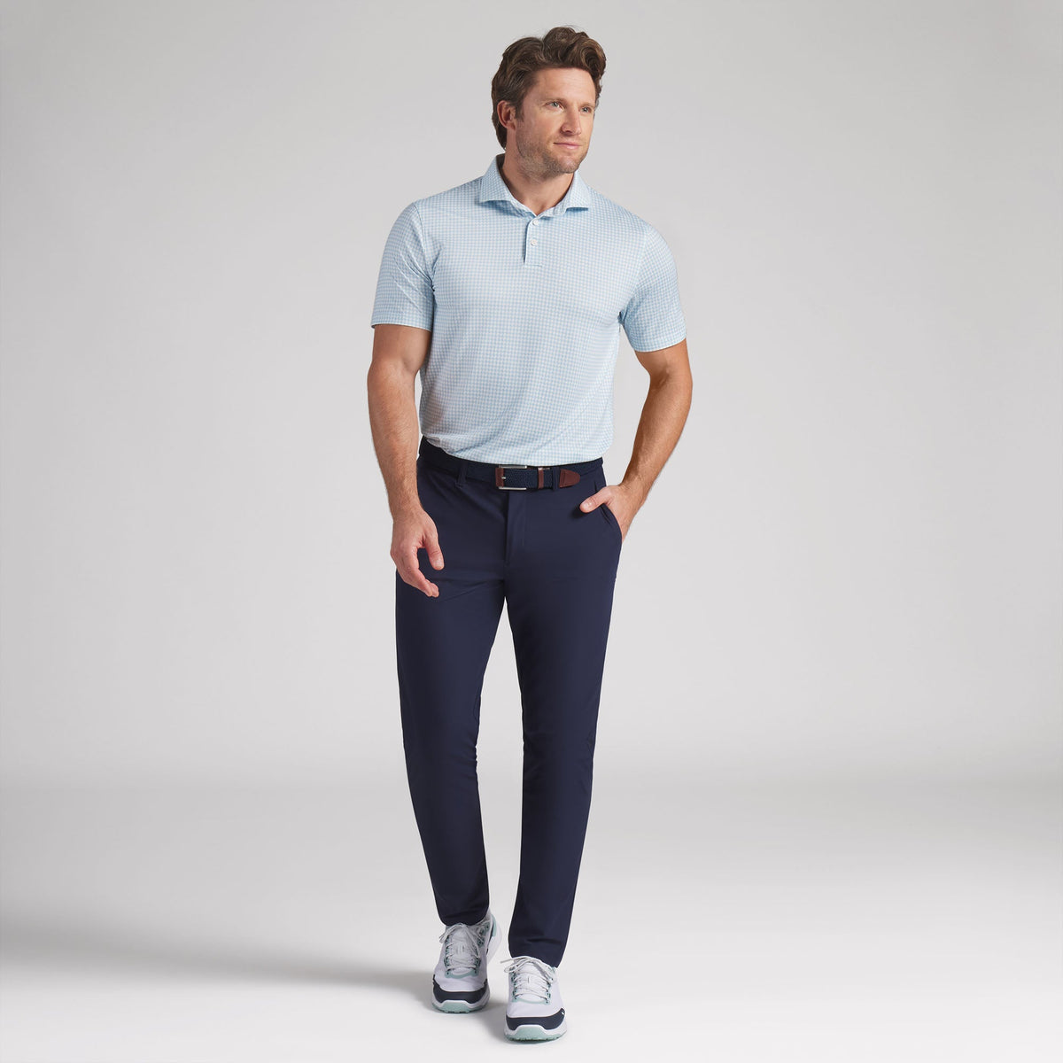CLOUDSPUN Mono Check BN Golf Polo / Puma Golf Latest