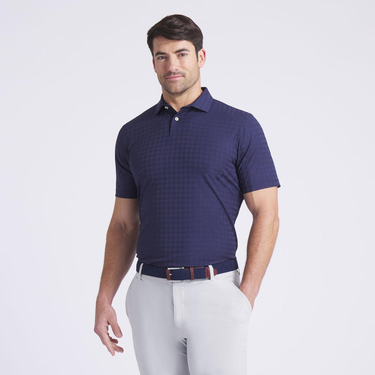 MATTR Houndstooth Golf Polo / Puma Golf Trusted