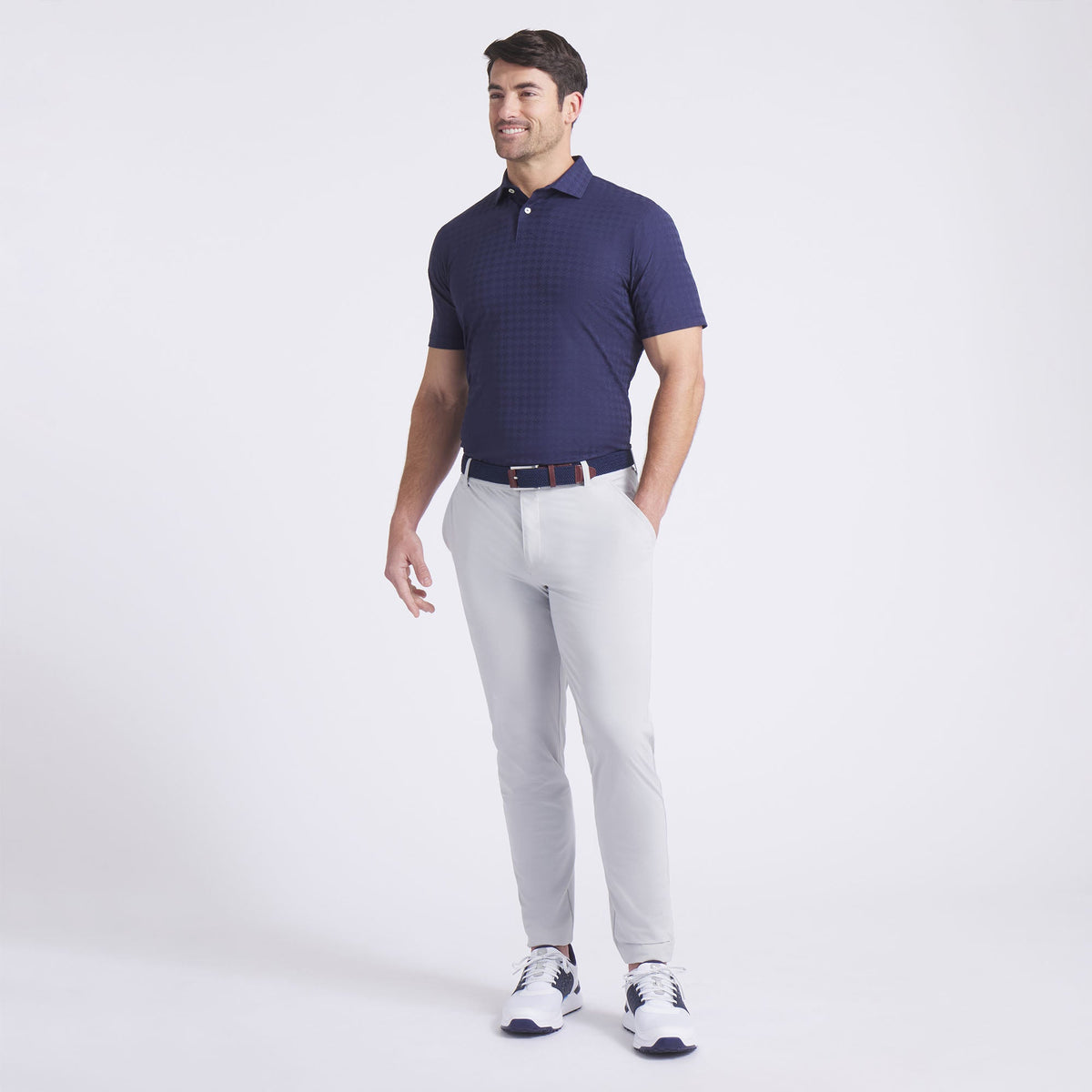 MATTR Houndstooth Golf Polo / Puma Golf Trusted