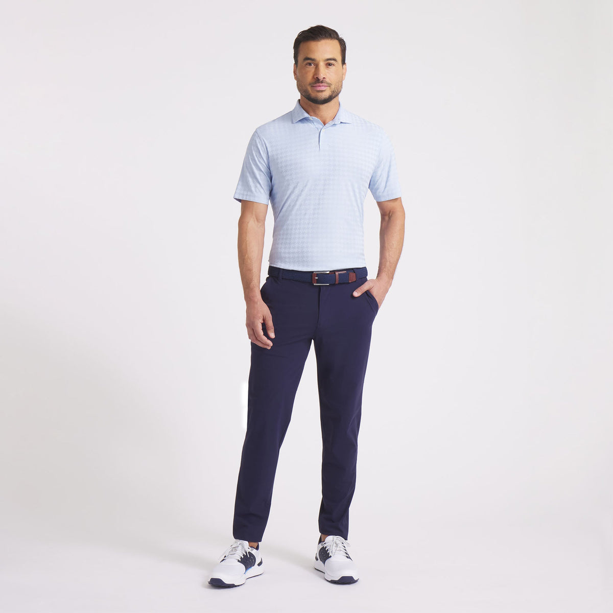 MATTR Houndstooth Golf Polo / Puma Golf Trusted